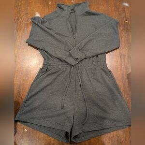 Long Sleeve Zip-Up Romper